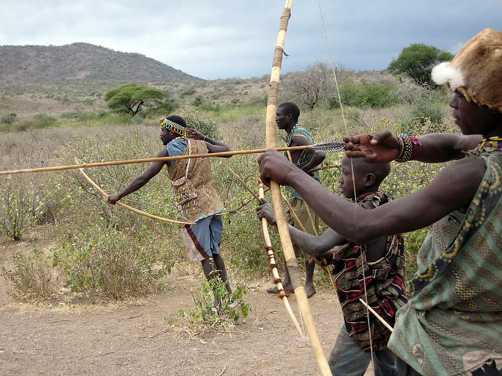 How do Hadzabe people survive? They only depend on hunting and gathering