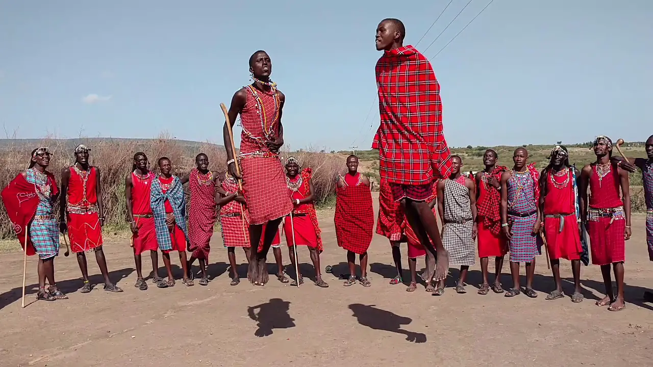The Maasai Warriors Jump to Impress