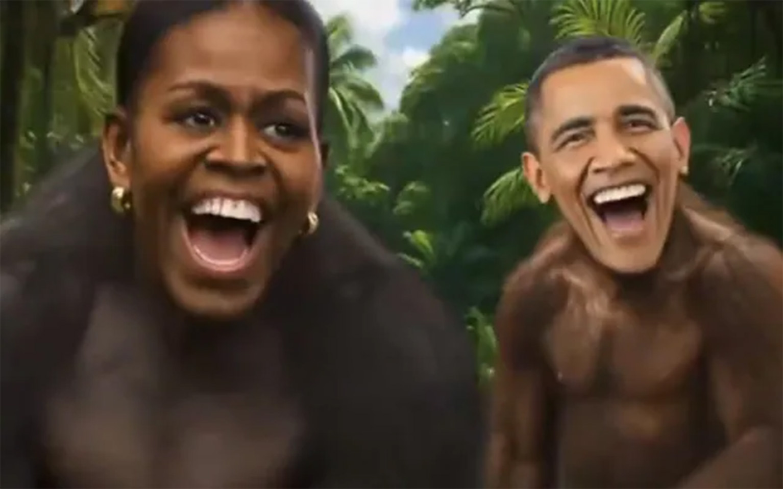 Trump Deletes Racist Video Depicting Obamas as Monkeys
